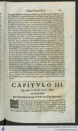 Capitulo III. Que refiere los sucessos del año 1674.