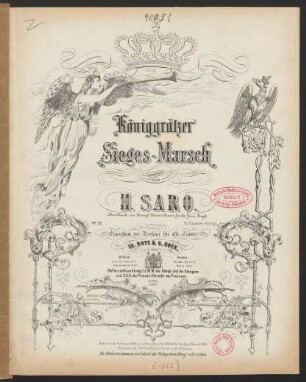 Königgrätzer Sieges-Marsch : für Pianoforte : Op. 52
