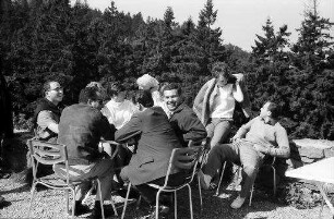 Kandel: Schwarzwaldausflug, Gruppen am Kandel Hotel