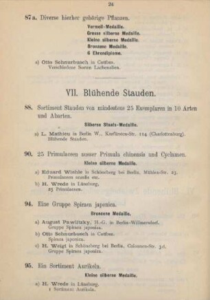 VII. Blühende Stauden
