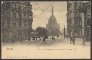 Ansichtskarte "Blick in die Blücherstraße"