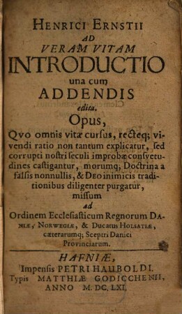 Ad veram vitam introductio