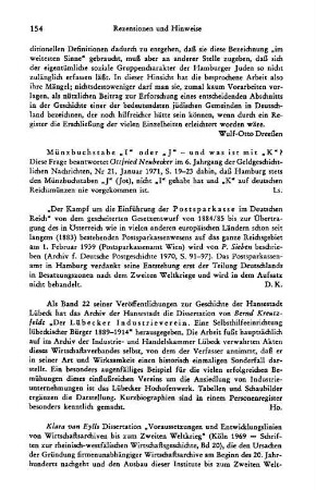 Kreutzfeld, Bernd :: Der Lübecker Industrieverein, eine Selbsthilfeeinrichtung lübeckischer Bürger 1889 - 1914, (Veröffentlichungen zur Geschichte der Hansestadt Lübeck, 22) : Lübeck, 1969