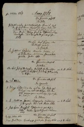 Von Hannover geschickt. - Von Hhn. Prof. Heyne der Bibliothek gegeben. - Von Hannover übersandt.