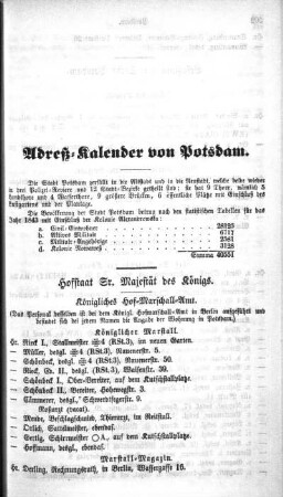 Hofstaat Sr. Majestät des Königs