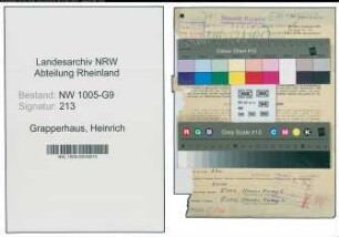 Entnazifizierung Heinrich Grapperhaus , geb. 19.09.1905 (Kfm. Angestellter)