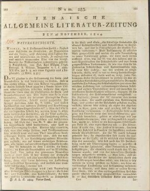 Num. 283. Den 26. November 1804