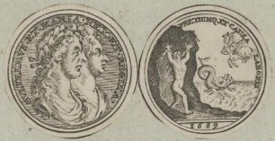 Bildnis von Gvlielmvs et Maria, König und Königin von England