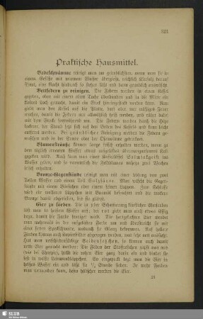 Praktische Hausmittel