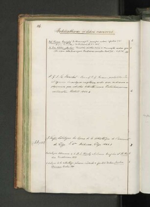Bibliothecae et libri rariores.