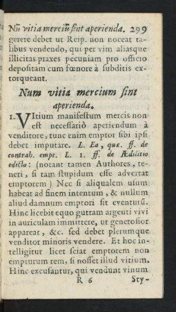 Num vitia mercium sint aperienda
