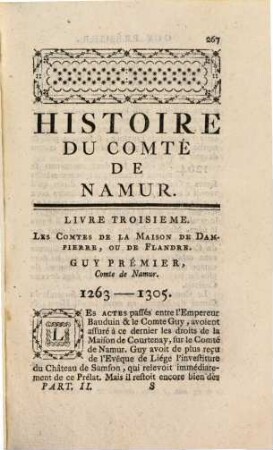Histoire Du Comte De Namur, 2