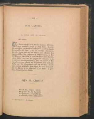 Por carida : Al señor Jefe de polecia