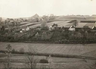 Tal der Großen Striegis. Oberschöna-Bräunsdorf. Bergarbeitersiedlung Zechendorf. Ansicht von Südwest
