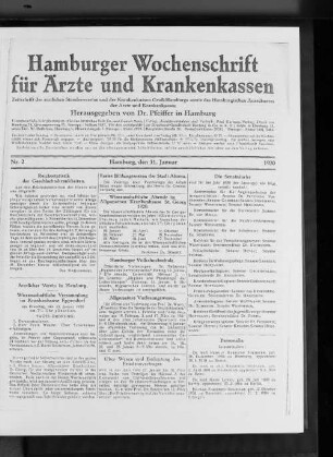 Allgemeine Vorlesungswesen.