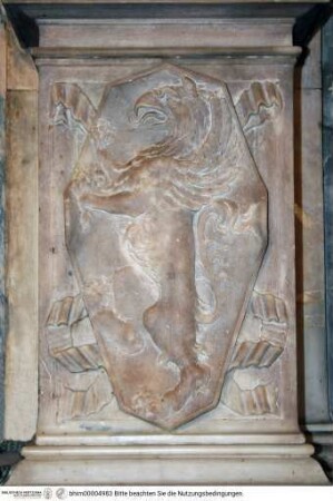 Madonna del Parto, Wappen der Familie Martelli