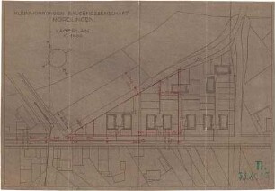 Fischer, Theodor; Nördlingen; Wohnhäuser Baugenossenschaft - Lageplan