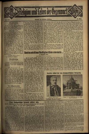 Dritte Ausgabe vom Sonntag, den 15. Mai 1932.