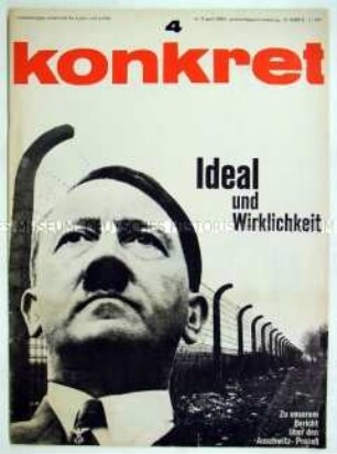 Linke Monatszeitschrift "Konkret" u.a. zum Auschwitz-Prozess in Frankfurt am Main