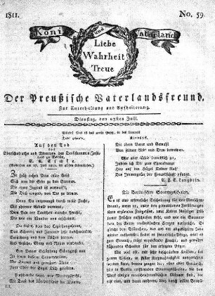No. 59., vom 23sten Juli