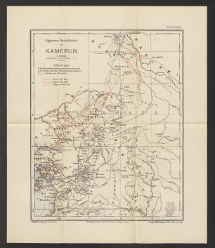 Allgemeine Übersichtskarte von Kamerun