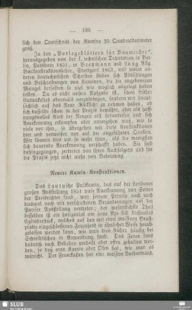 Neuere Kamin-Konstruktionen