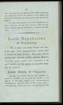 Ecole Napolitaine et Espagnole