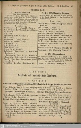 II. Abschnitt. Consulate und charakterisierte Personen : II. Abschnitt. Consulate und charakterisierte Personen