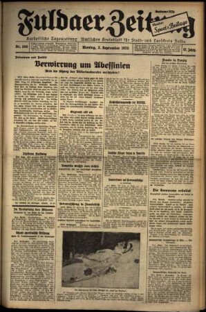 Ausgabe vom Montag, den 02. September 1935.