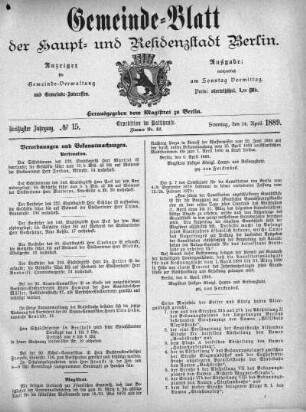 1889,15: No. 15, 14. April 1889