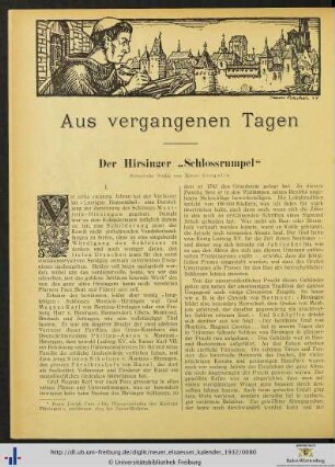 Aus vergangenen Tagen.