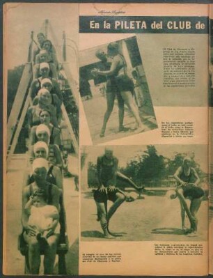 En la pileta del Club de Gimnasia y Esgrima de La Plata [Fotografías]