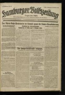 Hamburger Volkszeitung : kommunistische Tageszeitung für Hamburg und Umgebung