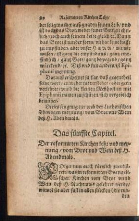 Das fünffte Capitel.