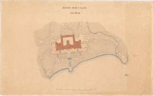 Voit, August von; Feldafing / Starnberger See (Bayern); Königliches Schloss (Königliche Villa) - Lageplan