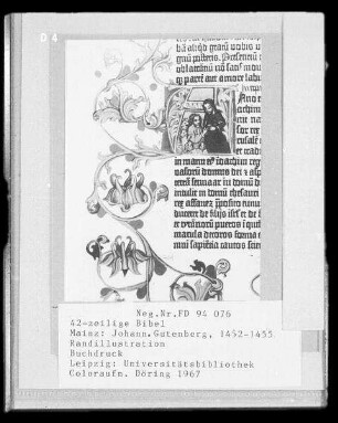 42-zeilige Gutenberg-Bibel, Mainz 1452/1455