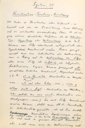 95-114 bis, Koordination-Parataxe-Beiordnung