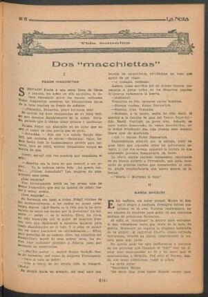 Vida femenina : Dos "macchiettas"