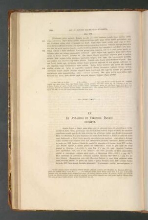 XV. Ex Annalibus Et Chronicis Danicis Excerpta.