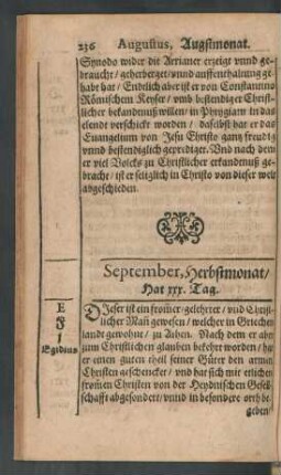 September, Herbstmonat/