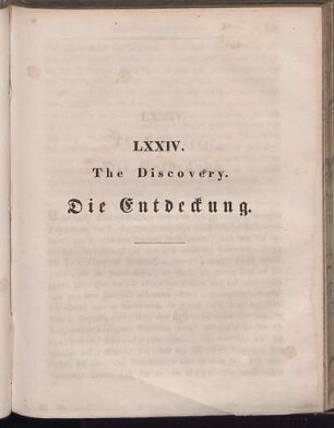 LXXIV. The Discovery. Die Entdeckung.
