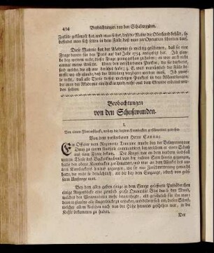 Beobachtung von den Schußwunden.
