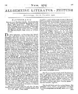 Fischer, C. A.: Reise nach Montpellier, im Frühjahre 1804. Leipzig: Hartknoch 1805