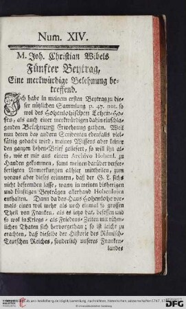 Num. XIV