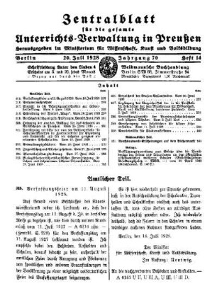 Verfassungsfeier am 11. August 1928