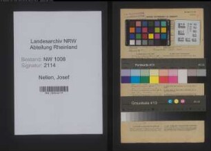 Entnazifizierung Josef Nellen , geb. 19.04.1904 (Baecker)