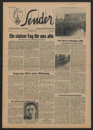 Betriebszeitung 'WF-Sender', Nr.40/1956 (12. Oktober 1956)