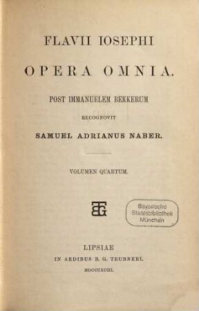 Opera omnia : Post Immanuelem Bekkerum recognovit Samuel Adrianus Naber, 4