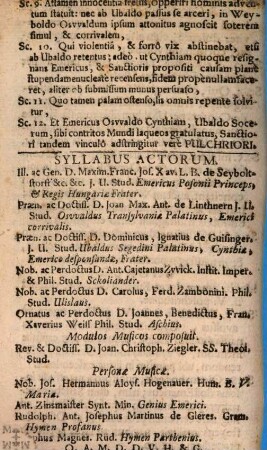 Paris Christianus : In Theatrum Datus Cum ... Franciscus Xav. Adamus Sebastianus Marquardus L. B. de Ezdorf ... Praefectus Maioris Congr. Acad. B. V. Mariae Ab Angelo Salutatae Promulgaretur Ingolstadii In Conventu Ordinario 13. Jan. Anno 1726.