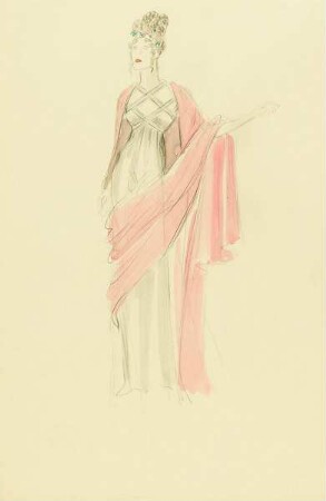 Dame in griechischem Kleid